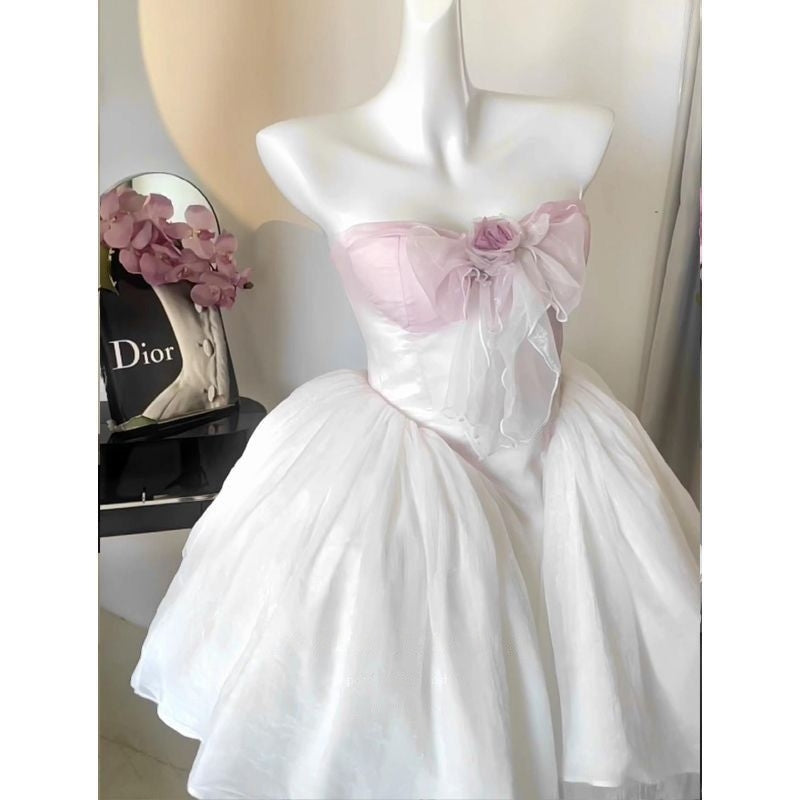 Disney Princess Rose Bow Net Gown Dress - Jam Garden