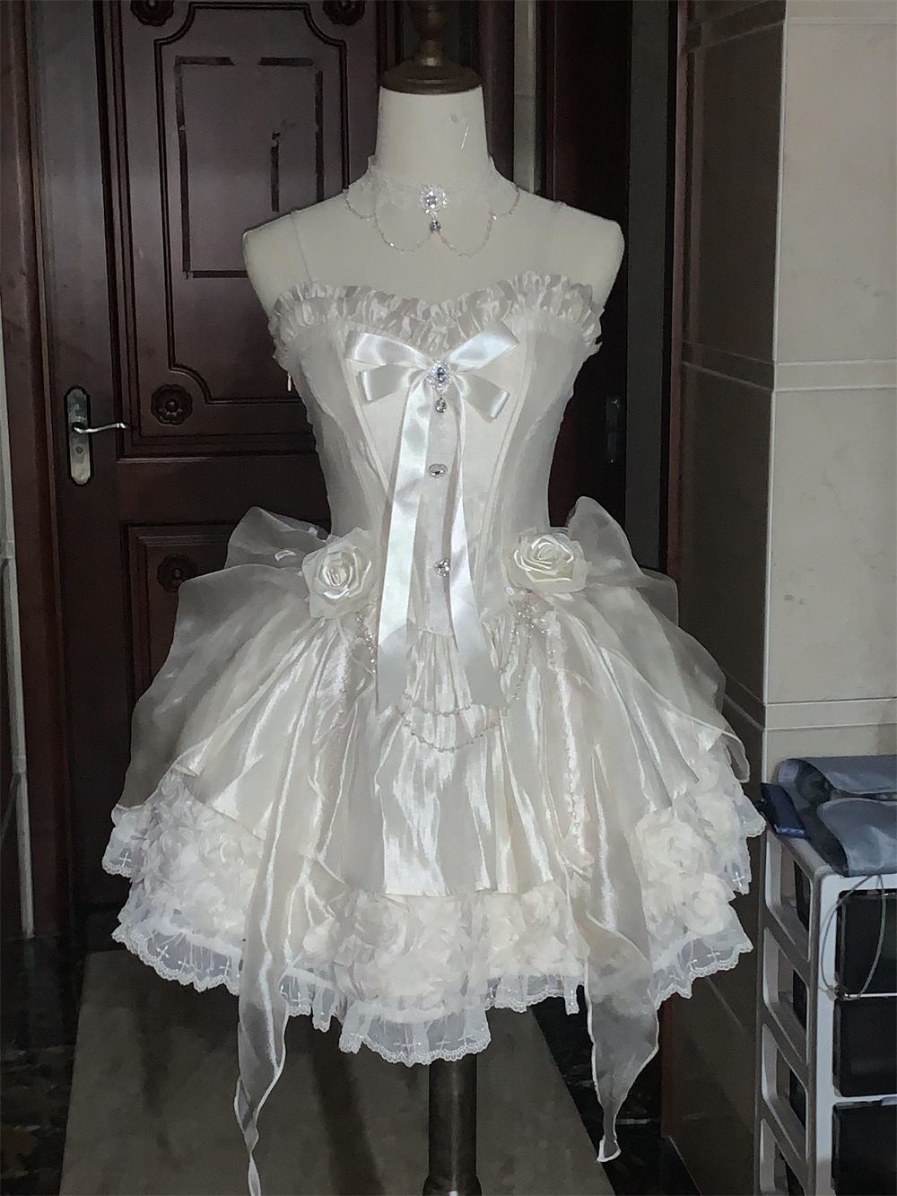 Sweet Lolita Lolita design tube top dress