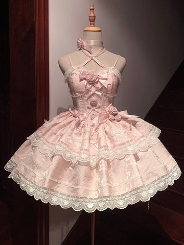 Coming of Age Ceremony Little Rose Lolita Dress