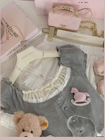 Ballet girl style/French gentle bow set