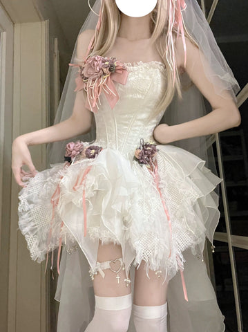 New style small wedding dress tube top Lolita dress