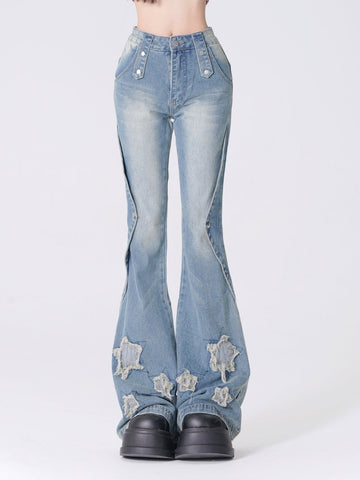 kellykitty micro-boom washed jeans