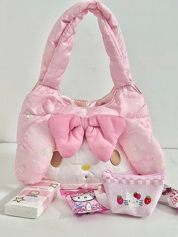 Melody cotton-filled down handbag is sweet and cute