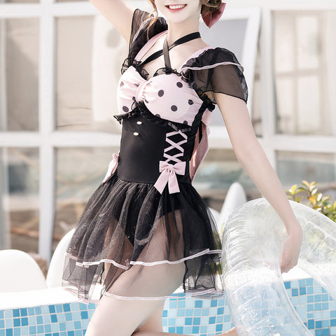Original genuine Lolita swimsuit women's summer one-piece