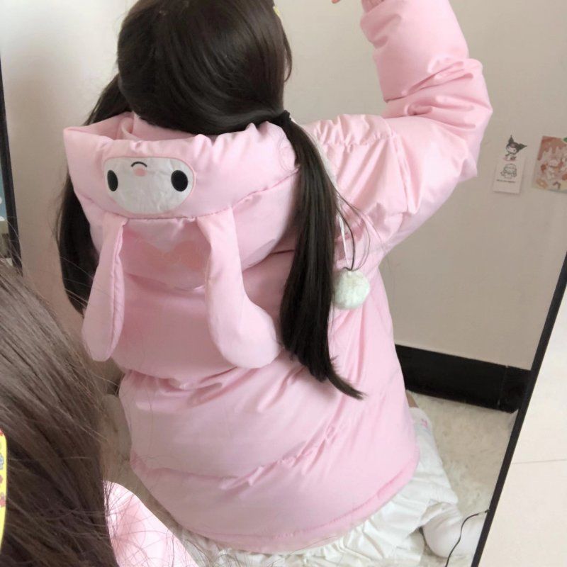 Japanese-inspired Women's Pink Short Coat
