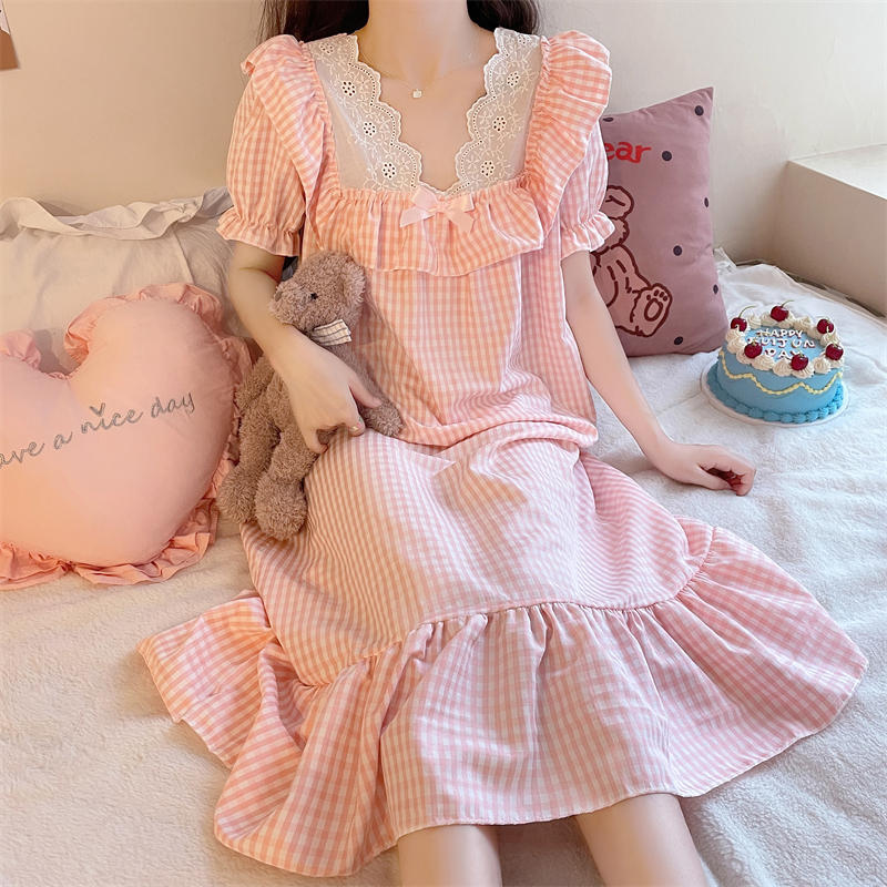 New short-sleeved cute princess style girl