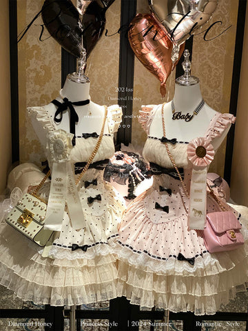 Retro girl doll·Lolita romantic polka dot jsk dress