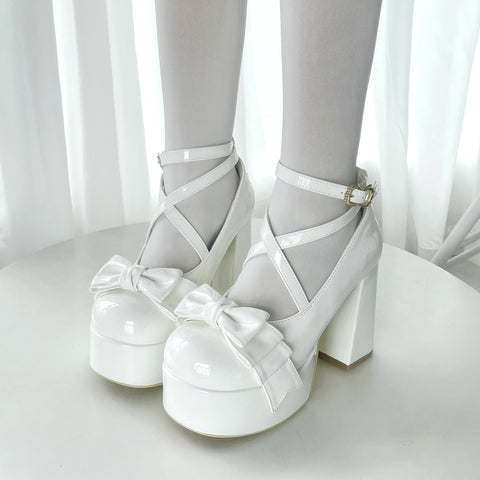 Lolita original new product Lolita Princess Flower Wedding Super High Heels