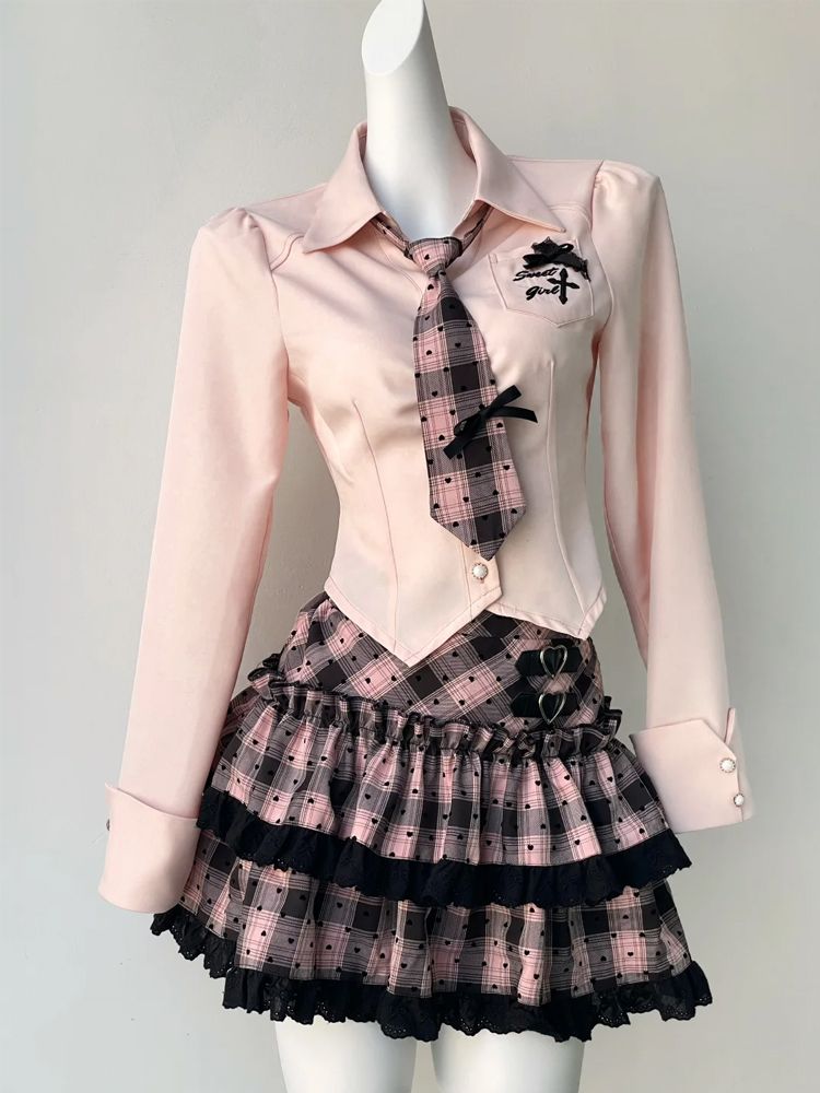 Villain Sweetheart New Summer Japanese College Style Suit