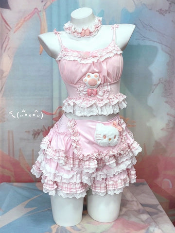 Original handmade cute kitty suit