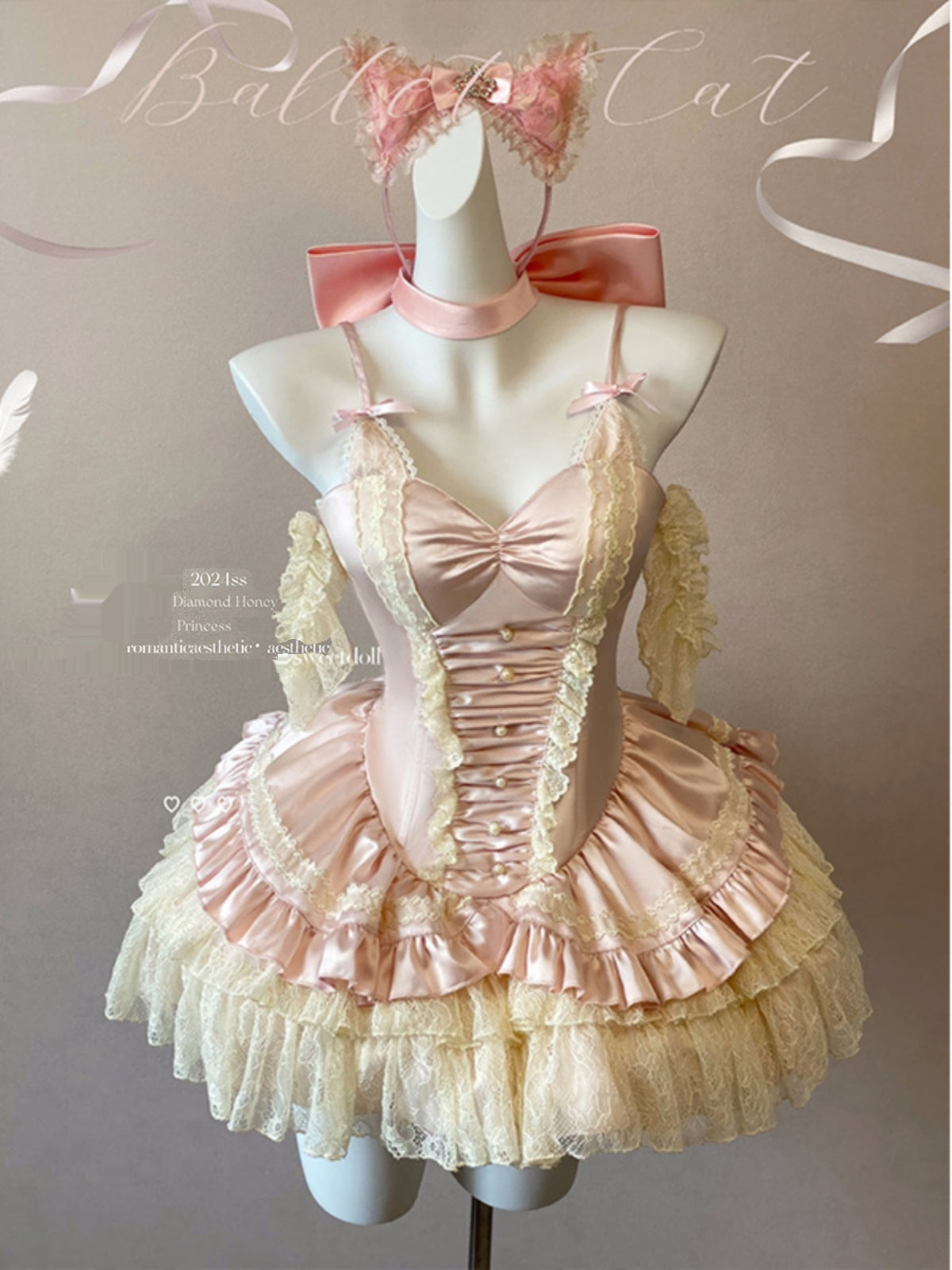 Romantic ballet style lolita atmosphere jsk dress