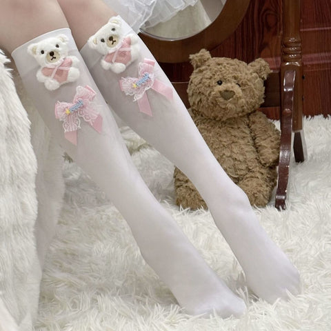 Socks knitted ins cartoon Korean style trendy socks Japanese style