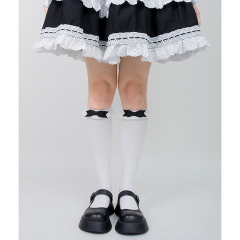 Doll-like Lolita socks for women with summer bows