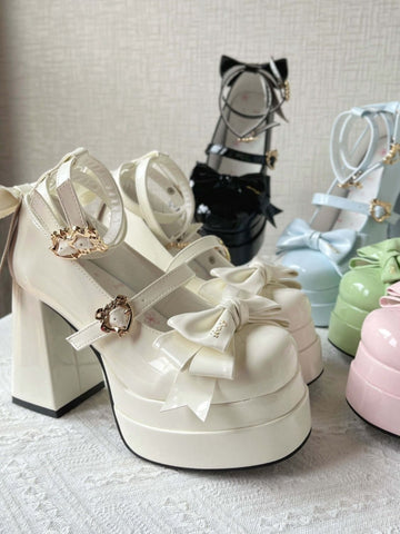 Lolita shoes Lolita round head cute Japanese style