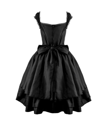 European and American dark gothic retro dress