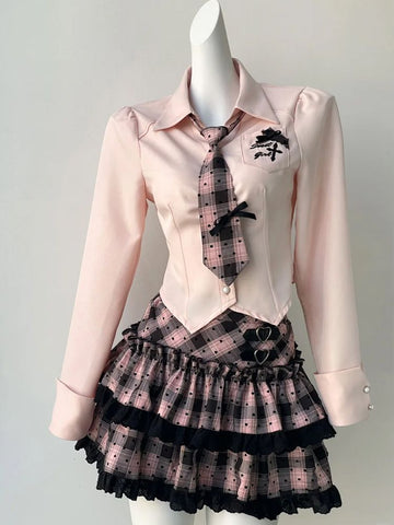 Villain Sweetheart New Summer Japanese College Style Suit