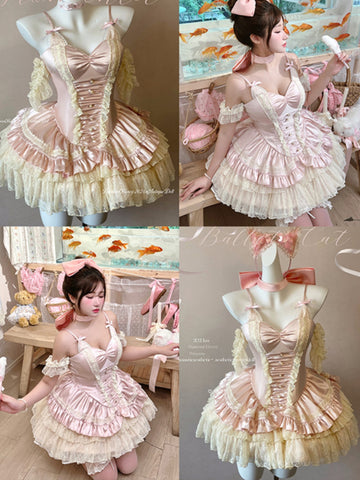 Romantic ballet style lolita atmosphere jsk dress