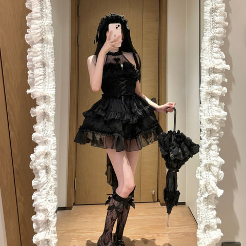 Original design new Lolita dress halter neck dress