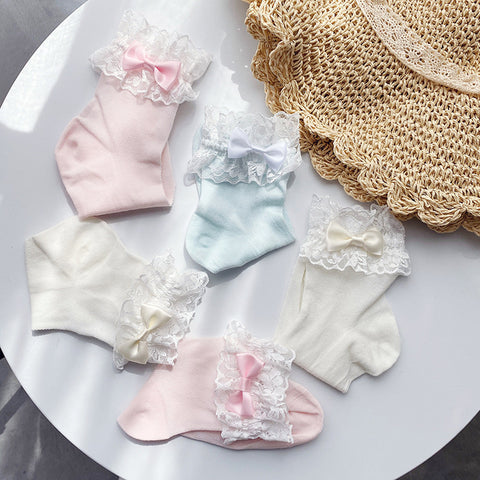 Spring and summer new baby cotton skin-friendly lace