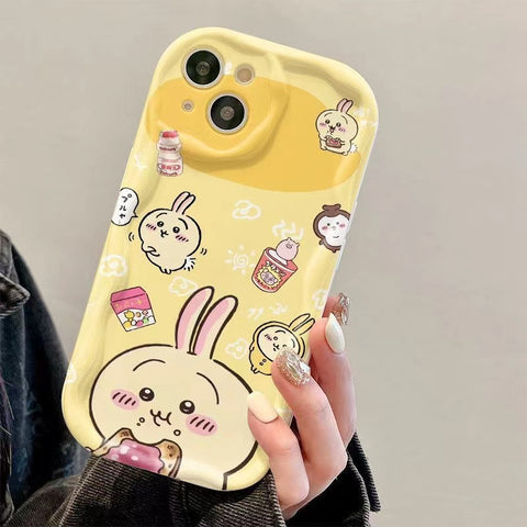 Kawaushaki cartoon cute ins style doll mobile phone case