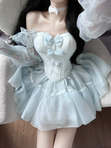 POSHEPOSE  Fairy birthday dress sweet blue dress