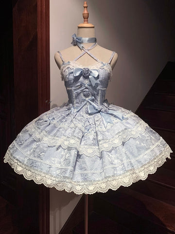 Coming of Age Ceremony Little Rose Lolita Dress