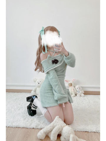 Sweet and fresh early autumn cute girl sweater