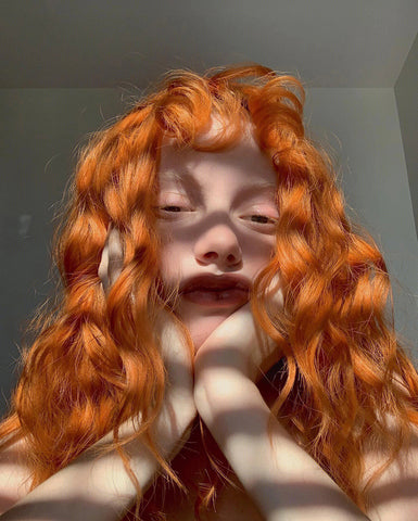 Halloween Retro Dirty Orange Lazy Curly Realistic Long Wig - Jam Garden