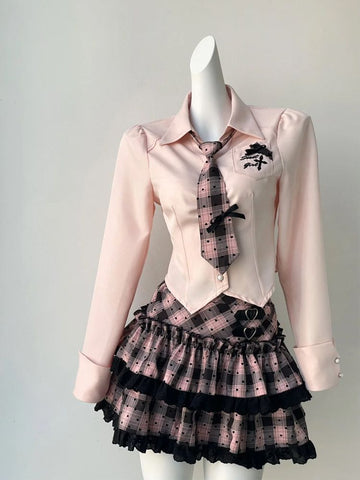 Villain Sweetheart New Summer Japanese College Style Suit