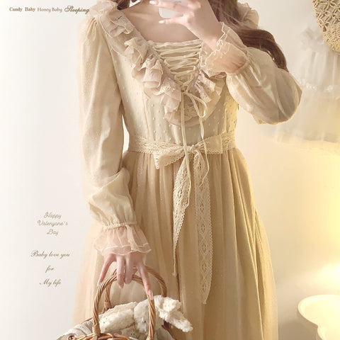 Sleepingdoll POSHEPOSE Elegant retro lace dress