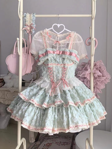 Original Spring Ballet Style Cake Princess Dress