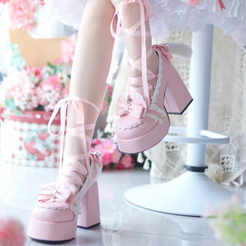 Lolita original punk sweet high heels