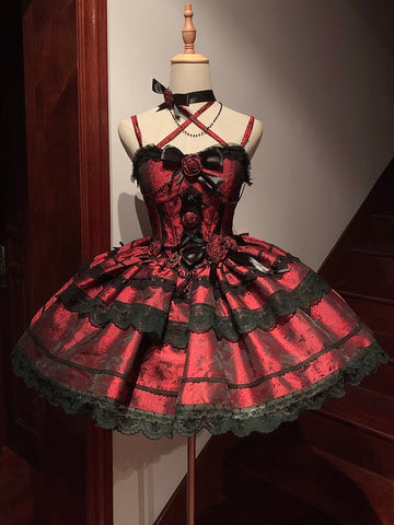 Coming of Age Ceremony Little Rose Lolita Dress