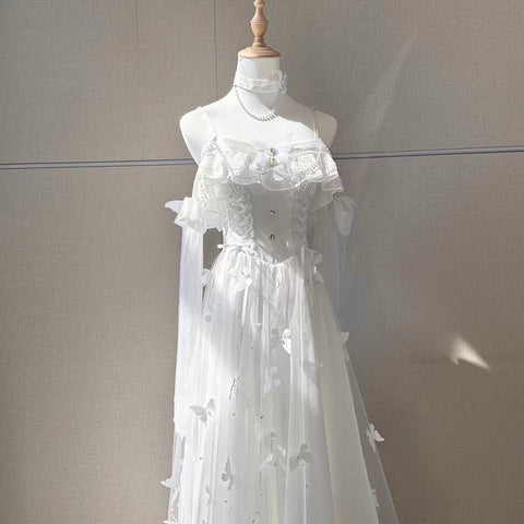 White Summer Wind Chime Dress