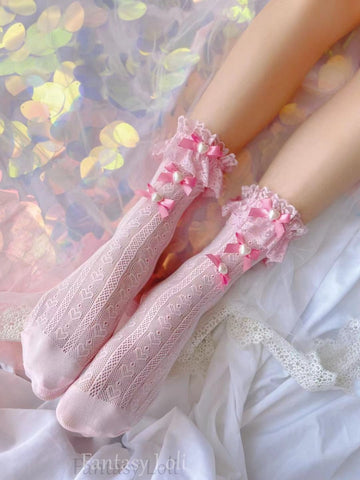 Fantasy Loli original Chinese Valentine's Day limited edition Lolita lace socks