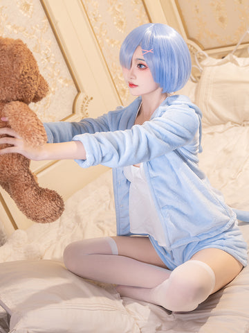 [ Re:Zero -Starting Life in Another World ] Rem Cute Cat Pajamas Cosplay
