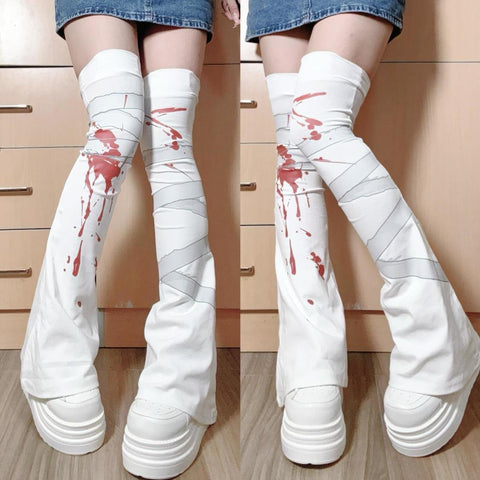 Japanese subculture bandage leg wrap