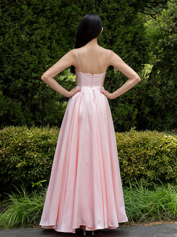 Pink high-end suspender dress princess dress