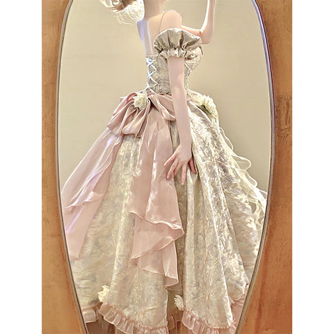 Pink lolita wedding dress