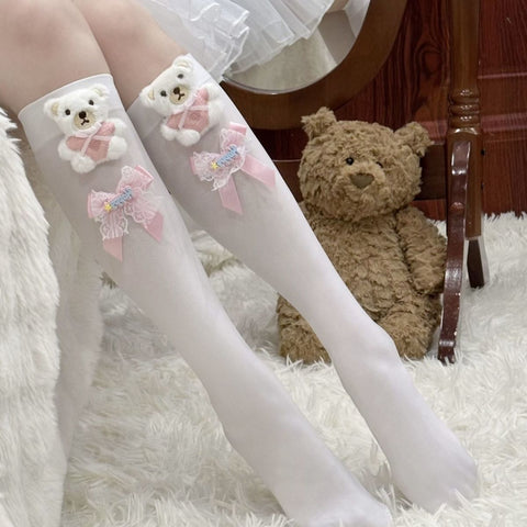 Socks knitted ins cartoon Korean style trendy socks Japanese style