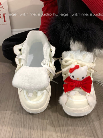 Hello Kitty Women's Casual Sneakers Cotton Shoes