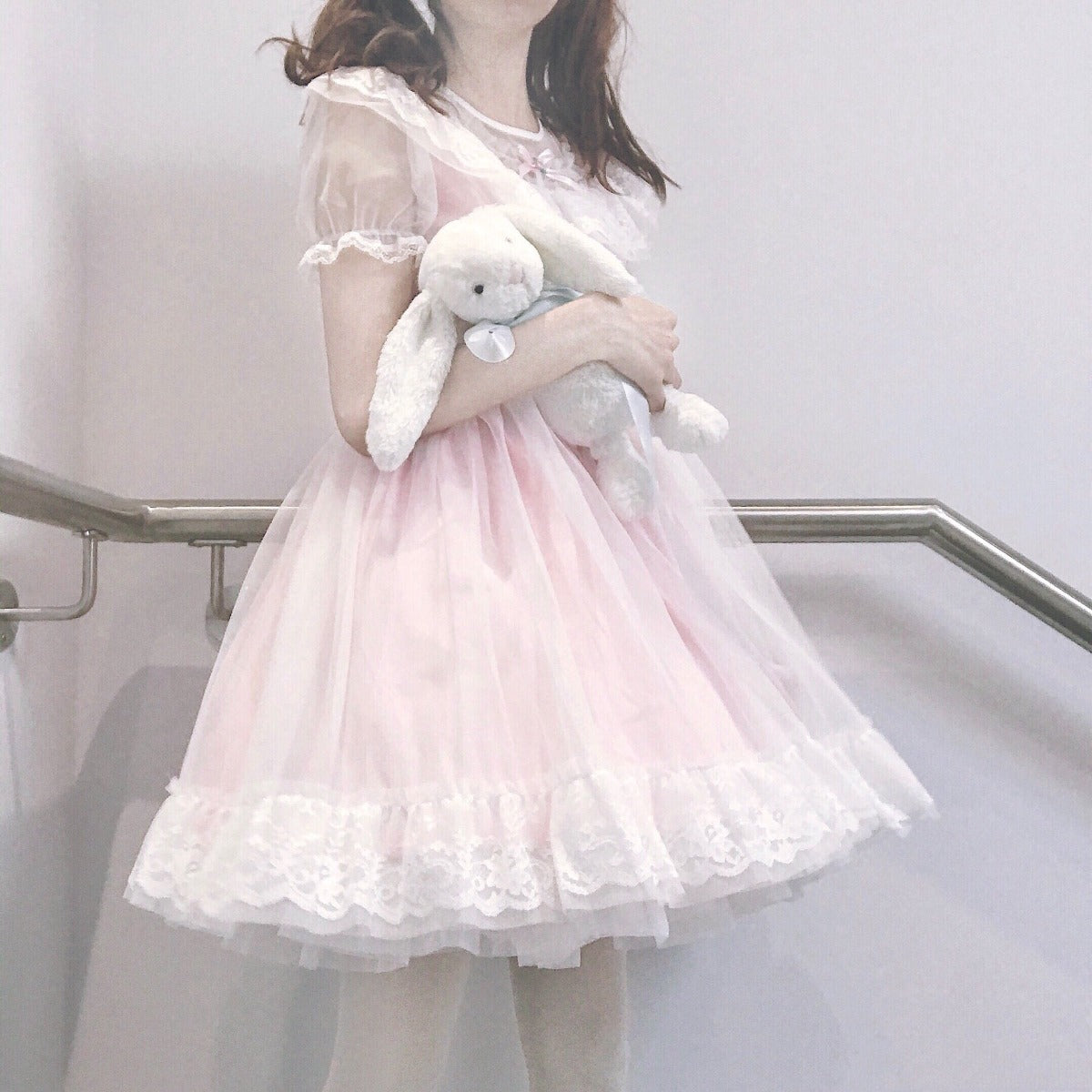 Japanese New Style Sweet And Cute Bowknot Dress - Jam Garden
