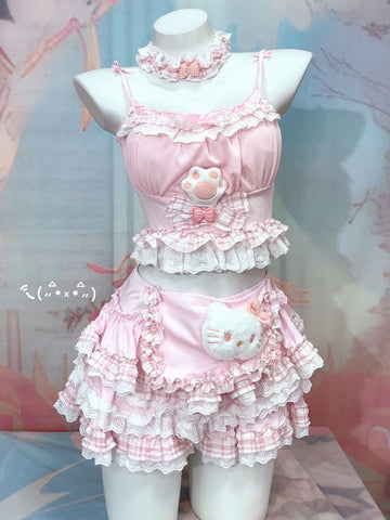 Original handmade cute kitty suit