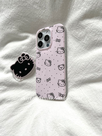 Love pink small fresh kt cat mobile phone case