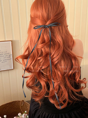 Ballet style sweet blue bow hairpin