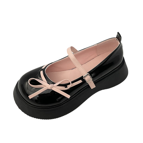 Japanese college style lolita small leather shoes for women