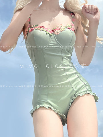 New Forest Fairy Green French Swimsuit