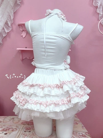 Original handmade sweet girl pink lolita suit