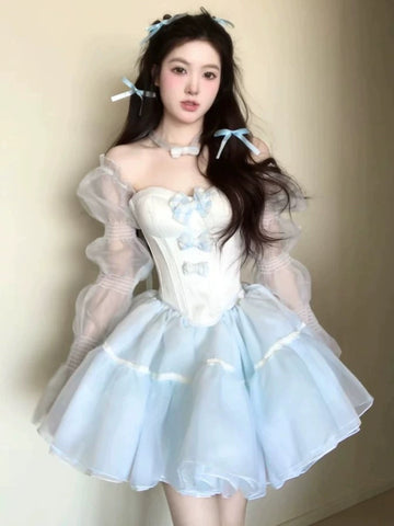 POSHEPOSE  Fairy birthday dress sweet blue dress