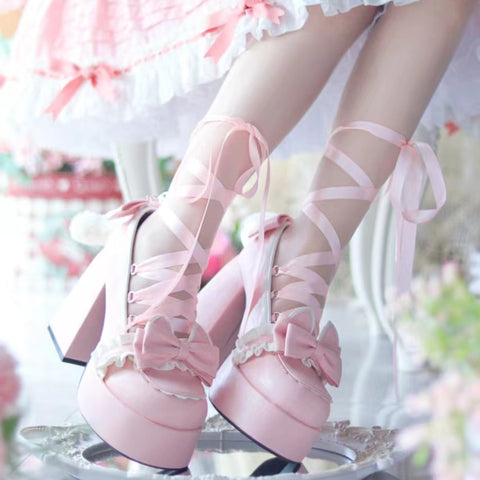 Lolita original punk sweet high heels